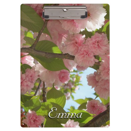 Dubbelbloeiende Cherry Tree III Spring Floral Klembord (Voorkant)