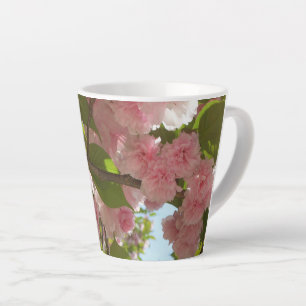 Dubbelbloeiende Cherry Tree III Spring Floral Latte Mok
