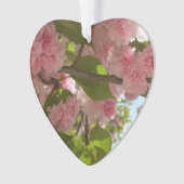 Dubbelbloeiende Cherry Tree III Spring Floral Ornament (voorkant)