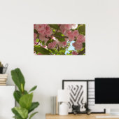 Dubbelbloeiende Cherry Tree III Spring Floral Poster (Thuiskantoor)