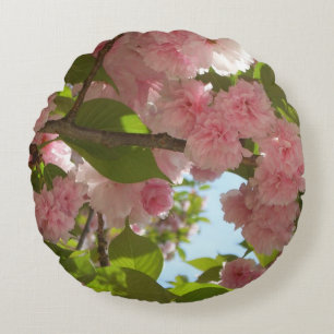Dubbelbloeiende Cherry Tree III Spring Floral Rond Kussen