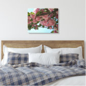 Dubbelbloeiende Cherry Tree IV Spring Canvas Afdruk (Insitu (Slaapkamer))