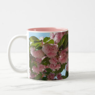 Dubbelbloeiende Cherry Tree IV Spring Tweekleurige Koffiemok