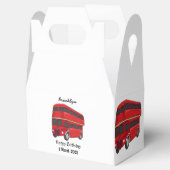 Dubbeldecker cartoon illustratie bedankdoosjes (Geopend)