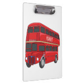 Dubbeldecker cartoon illustratie klembord (Rechts)