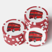 Dubbeldecker cartoon illustratie poker chips (Opstapeling)