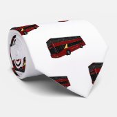 Dubbeldecker cartoon illustratie stropdas (Opgerold)