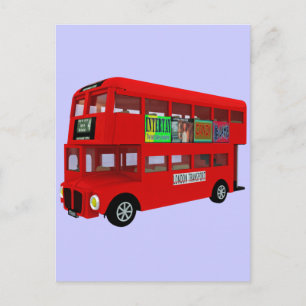 Dubbeldeckerbus Briefkaart