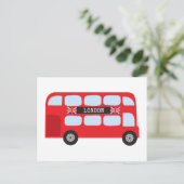 Dubbeldeckerbus in Londen Briefkaart (Staand voorkant)