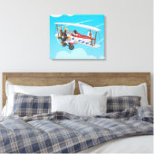 dubbeldekkers canvas afdruk (Insitu (Slaapkamer))
