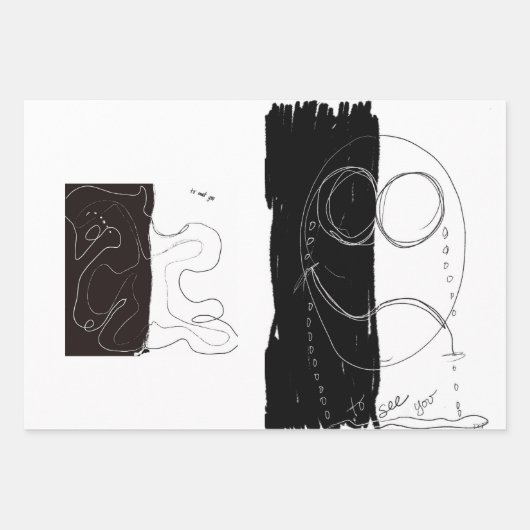 Dubbeldruk inpakpapier vel (Voorkant)