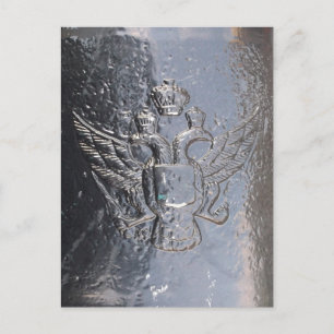 Dubbele adelaar op kanon briefkaart