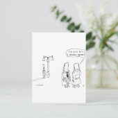 Dubbele agent briefkaart (Staand voorkant)