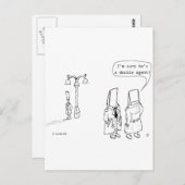 Dubbele agent briefkaart (Voorkant / Achterkant)