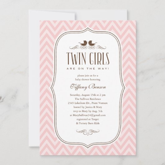 Dubbele baby Shower-uitvindingen Kaart (Voorkant)