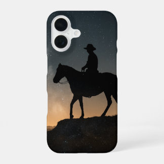 Dubbele Belichting Hoesje - Eenling Ruiter Sterren iPhone 16 Hoesje
