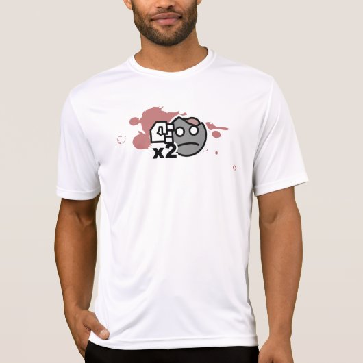 Dubbele beschadiging x2 t-shirt (Voorkant)