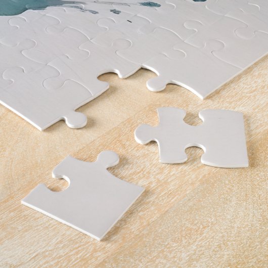 Dubbele blootstelling vrouw art legpuzzel (Zijkant)