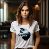 Dubbele Blootstelling Wolf T-shirt