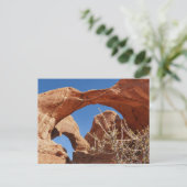 Dubbele boog bij Arches National Park Briefkaart (Staand voorkant)