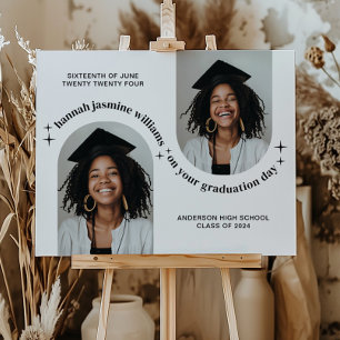 Dubbele boog foto meisje Afstuderen Poster