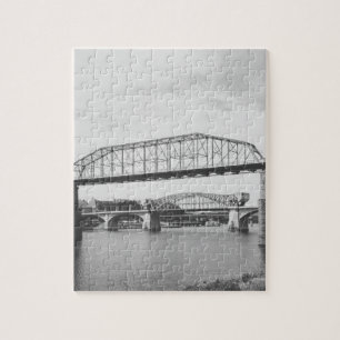Dubbele Bridge Black en White Photography Legpuzzel