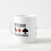 Dubbele brug een andere vorm van psychische folter koffiemok (Voorkant links)