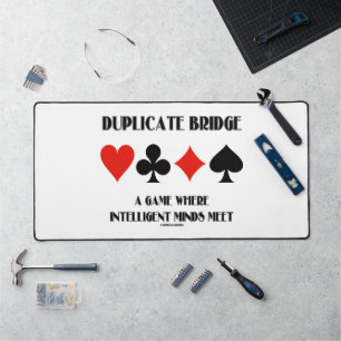 Dubbele brug een spel met intelligente gedachten bureaumat