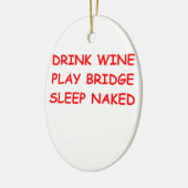 dubbele brug keramisch ornament (Links)