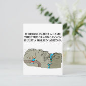 dubbele brugspeler briefkaart (Staand voorkant)