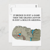 dubbele brugspeler briefkaart (Voorkant / Achterkant)