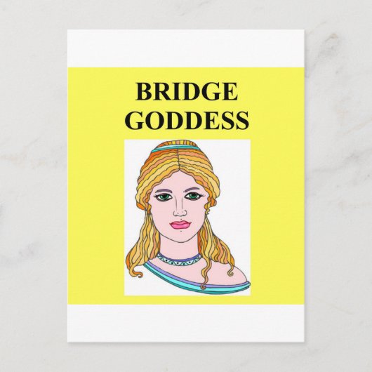 dubbele brugspeler briefkaart (Voorkant)