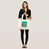 dubbele brugspeler grote tote bag (Voorkant (model))