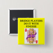 dubbele brugspeler vierkante button 5,1 cm (Voorkant /achterkant)