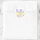 Dubbele Carriage Twin Boys Ronde Sticker (Tas)