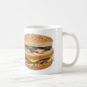 Dubbele cheeseburger mok