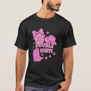 Dubbele cijfers 10 jaar oud meisje verjaardag cowg t-shirt