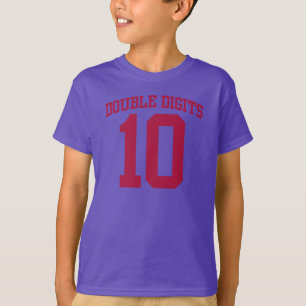 DUBBELE CIJFERS VARSITY #10 BIRTHDAY T-shirt