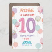 Dubbele cijfers viering Bash Kaart (Voorkant / Achterkant)