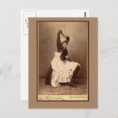 Dubbele Circus Performer op kaarten (Voorkant / Achterkant)