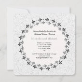 Dubbele cirkel van Fleur de Lis Kaart (Achterkant)