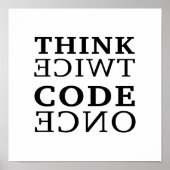 Dubbele code één keer overwegen poster (Voorkant)