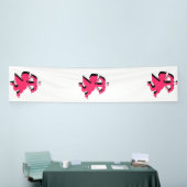 Dubbele Cupido Valentijnsdag 2.5x12 Vinyl Spandoek (Beurs)