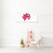 Dubbele Cupido Valentijnsdag 2.5x6 Vinyl Spandoek (Insitu)