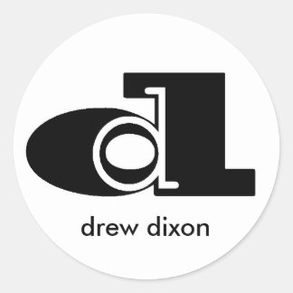 Dubbele D Sticker Wit