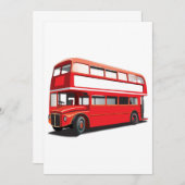 Dubbele Decker Bus Kaart (Voorkant / Achterkant)