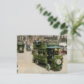 Dubbele Decker Bus op 5th Avenue Briefkaart (Staand voorkant)
