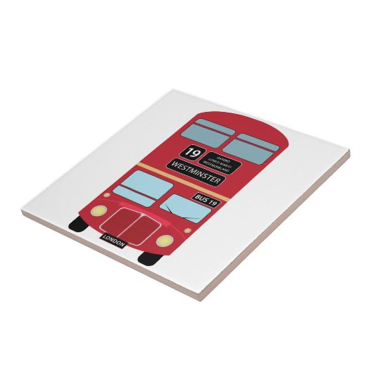 Dubbele Decker Bus Tegeltje (Zijkant)