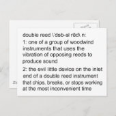 Dubbele definitie briefkaart (Voorkant / Achterkant)