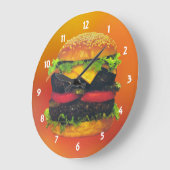 Dubbele Deluxe Hamburger met kaasklok Grote Klok (Hoek)